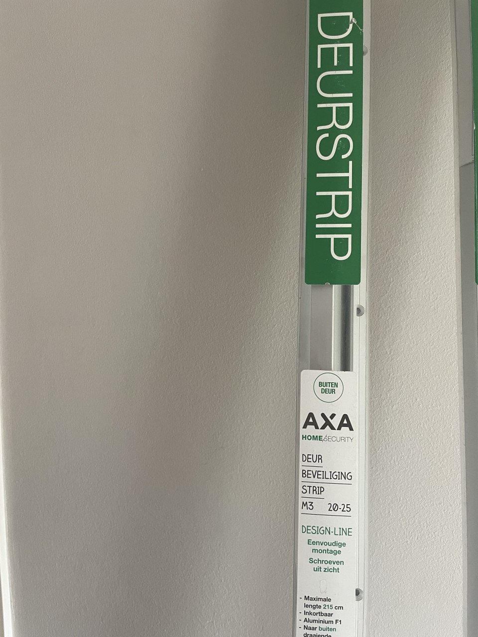 Nieuwe AXA deur beveiliging strip M3 20-25