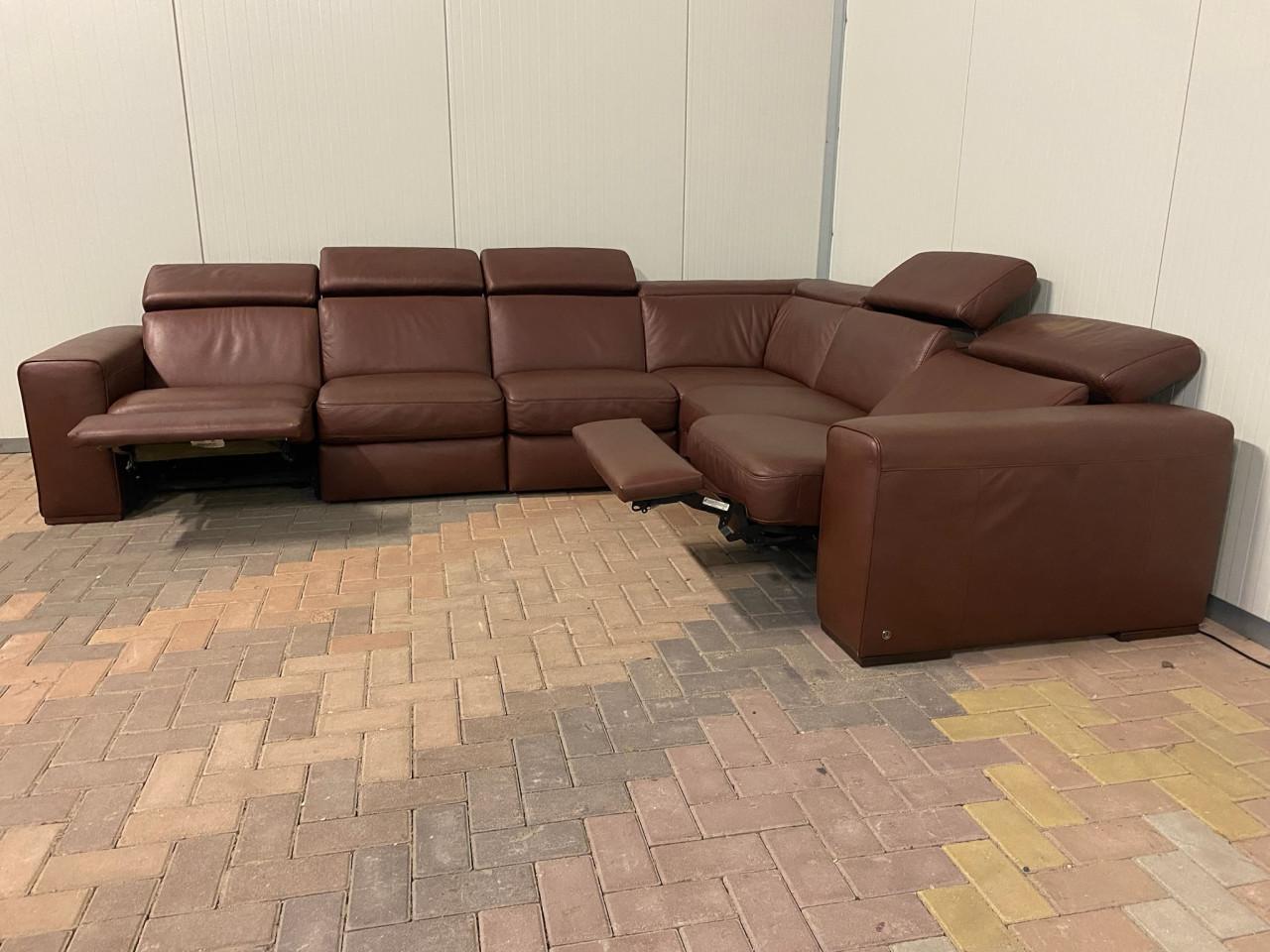 Natuzzi Editions B760 Leren Relax Hoekbank – Verstelbare Hoofdsteunen