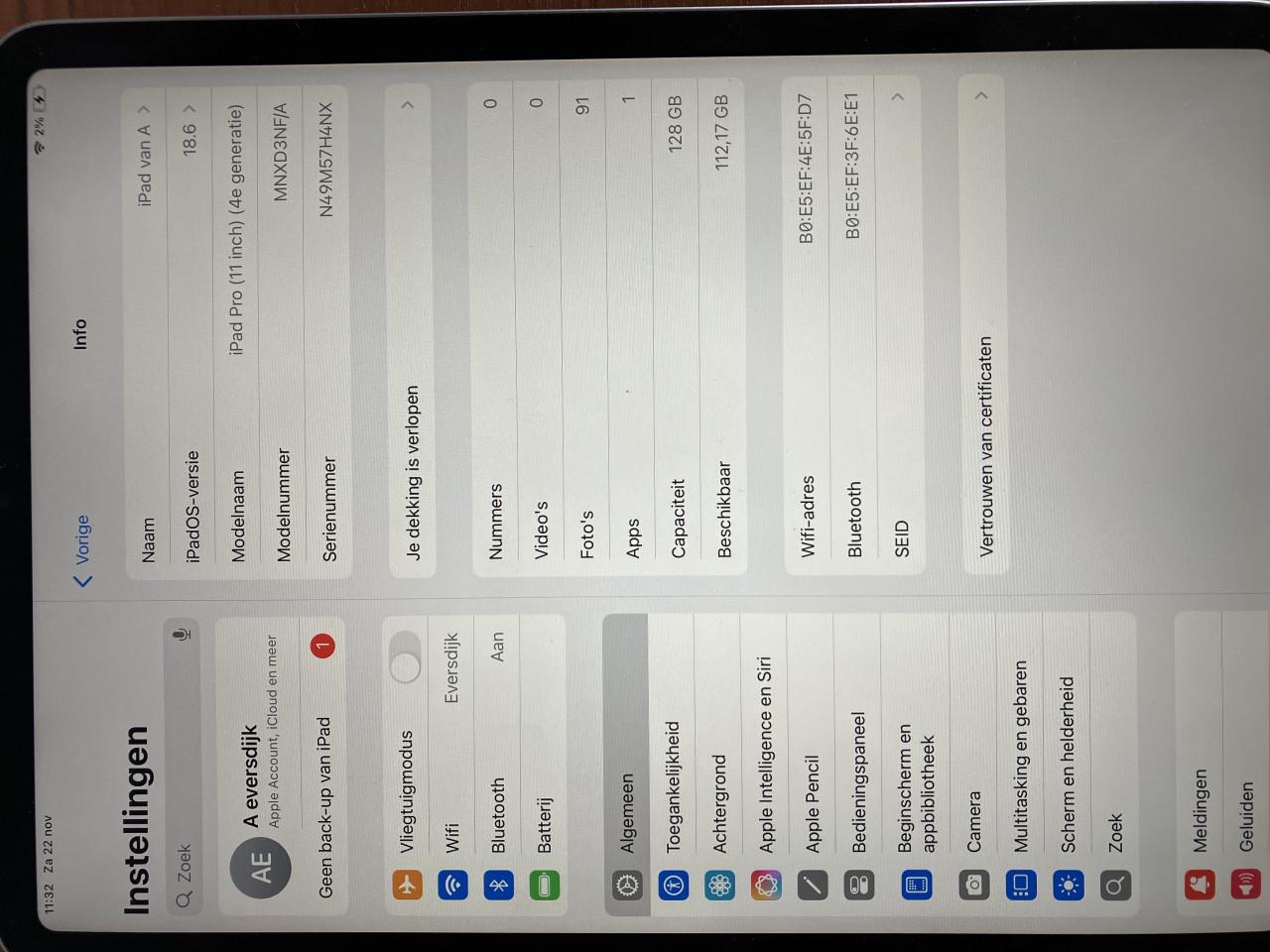 IPad Pro 128 GB 4e generatie