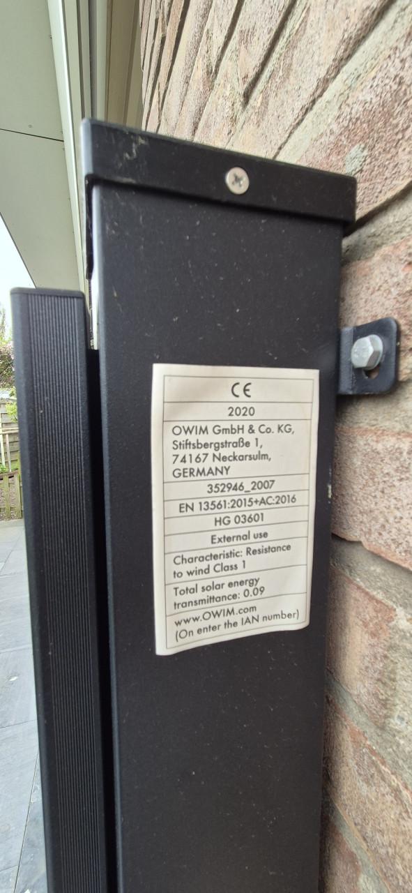 Privacyscherm uitrolbaar