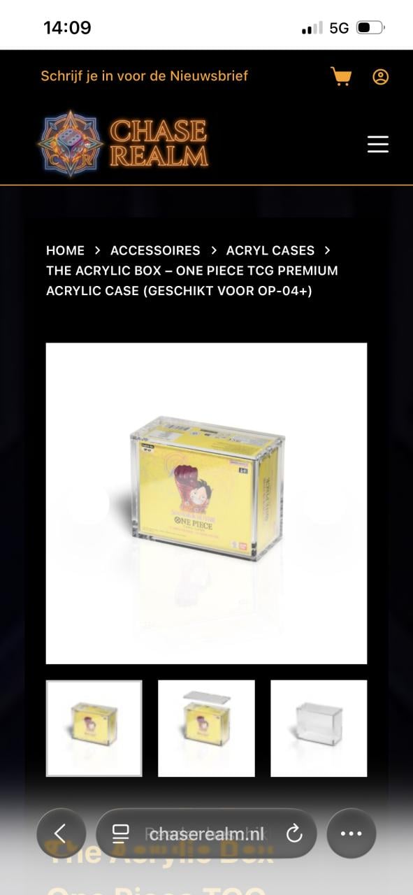 The Acrylic Box – One Piece TCG Premium Acrylic Case (Geschikt voor OP-04+)