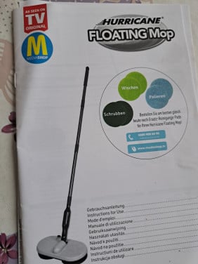 Hurricane flaoting mop