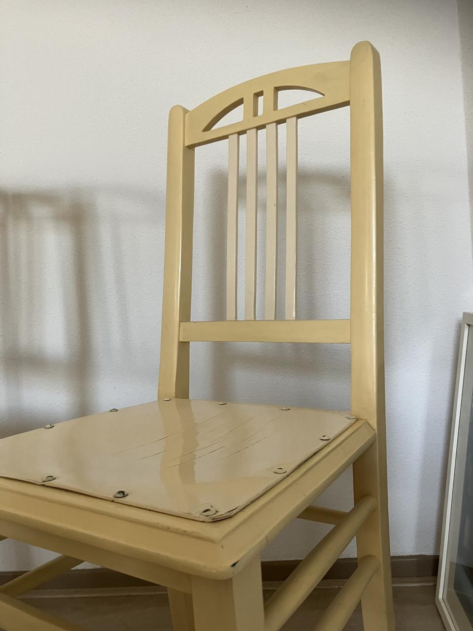 Stoel – eenvoudige brocante stoel 2 stuks