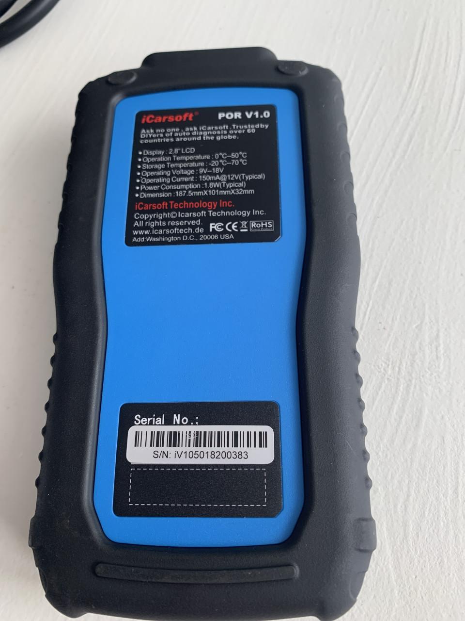 I Carsoft Por V1.0. Diagnose tool