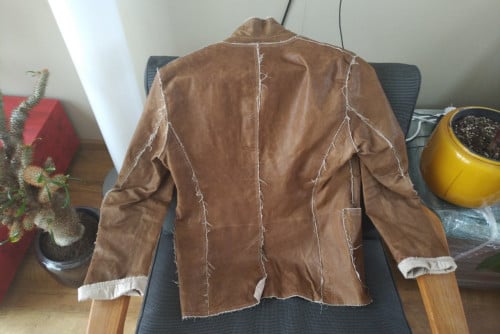 Dolce & Gabbana 100% lambskin lederen jas . Nieuwstaat mt 48