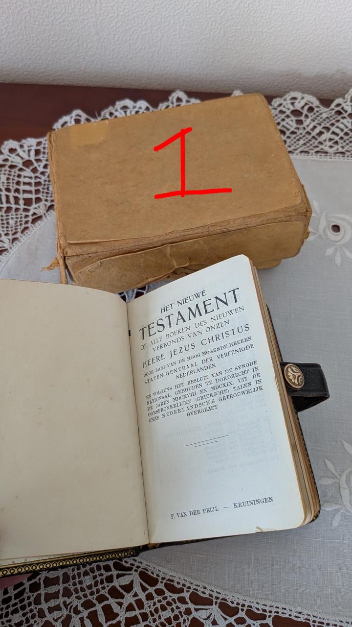 Set van 3 Antieke Bijbels (Statenvertaling) – met Psalmen van Datheen