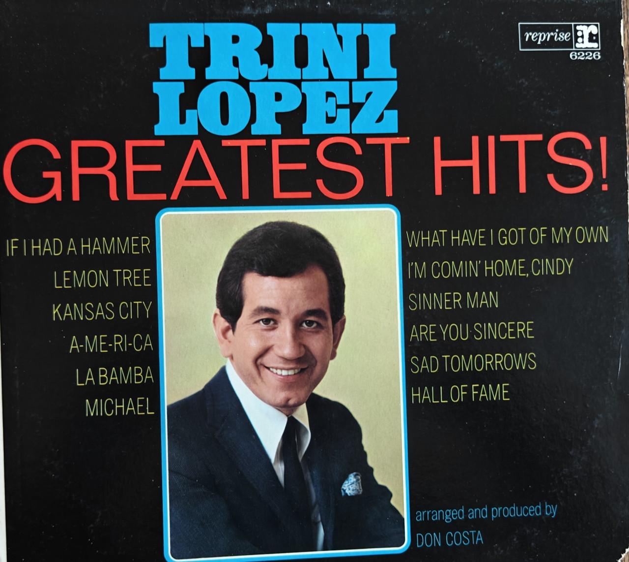 Te Koop LP Trini Lopez – Greatest Hits