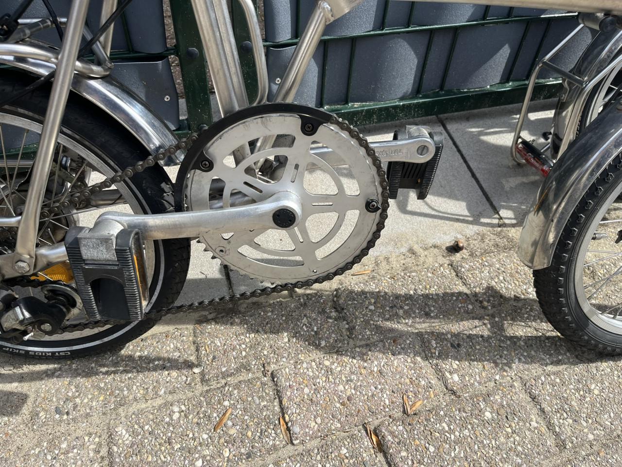 2 Vouwfietsen RVS Di Blasi R4S met tassen