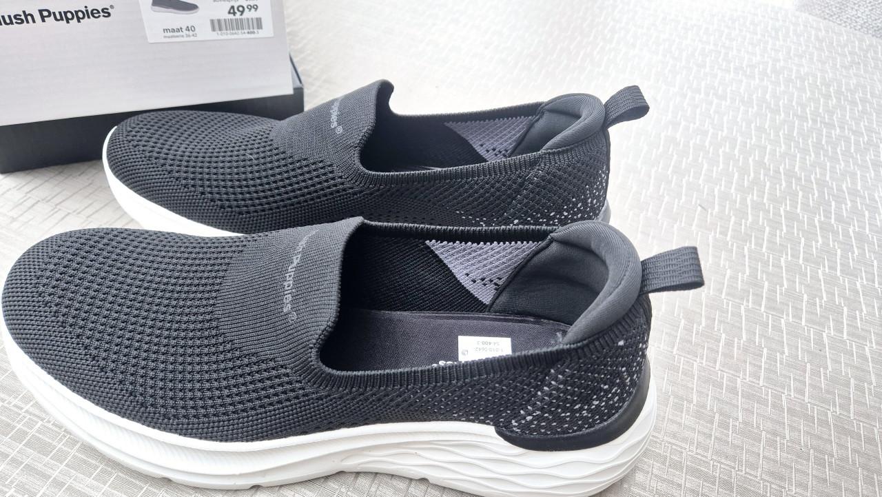 Sneaker dames hush puppies zwart maat 40