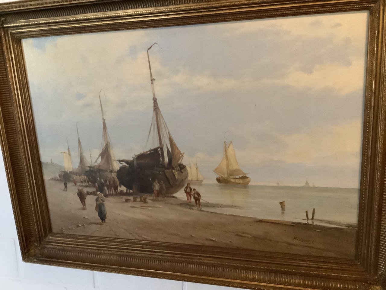 Schilderij van kunstschilder H.d.Jasper