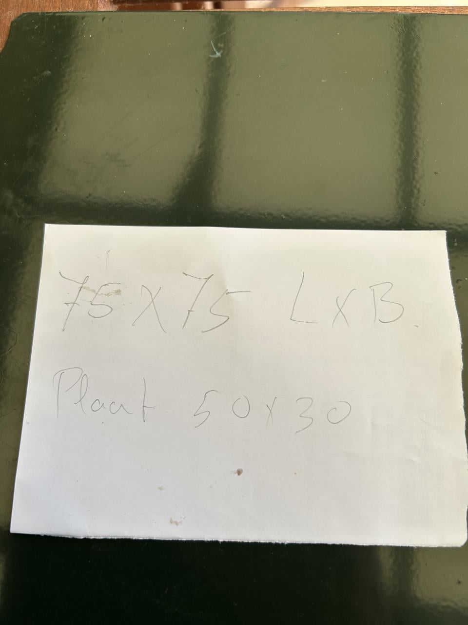 Metalen naambord