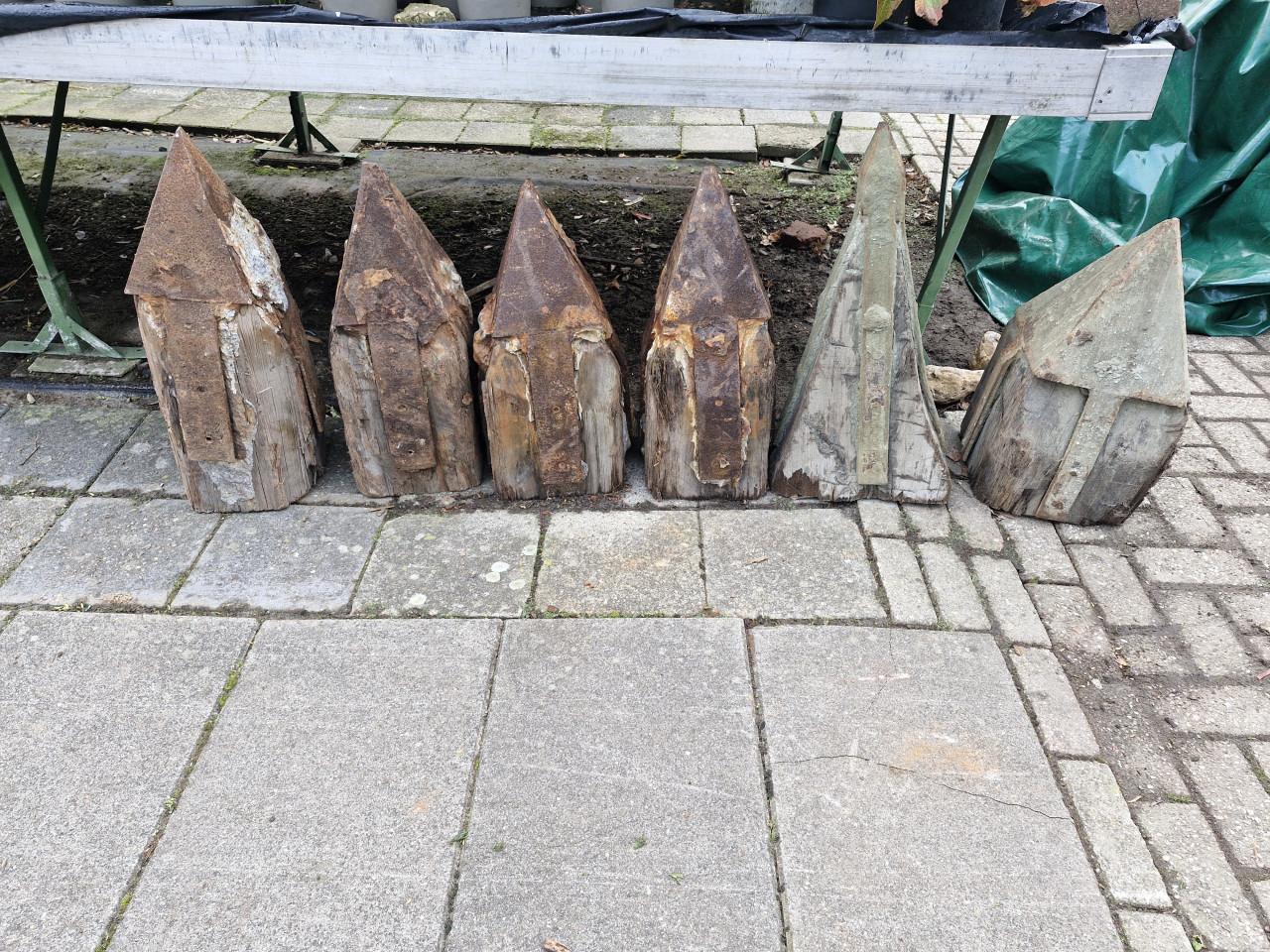 Mooi palen met punt als decoratieve stukken