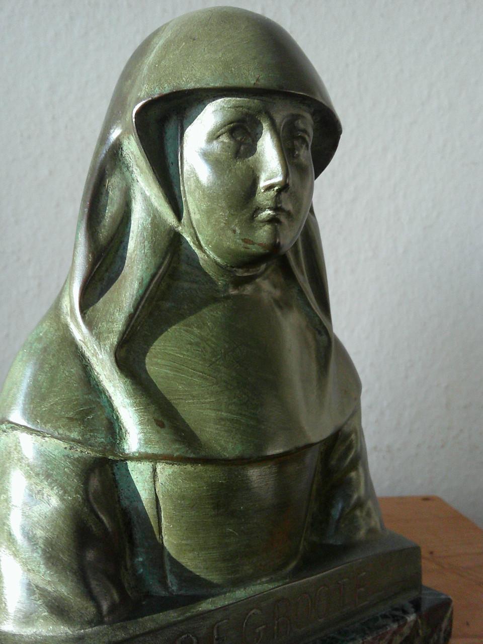 BRONZEN BEELDJE IN ART DECO ,VLAANDEREN JAREN '20 , '30.