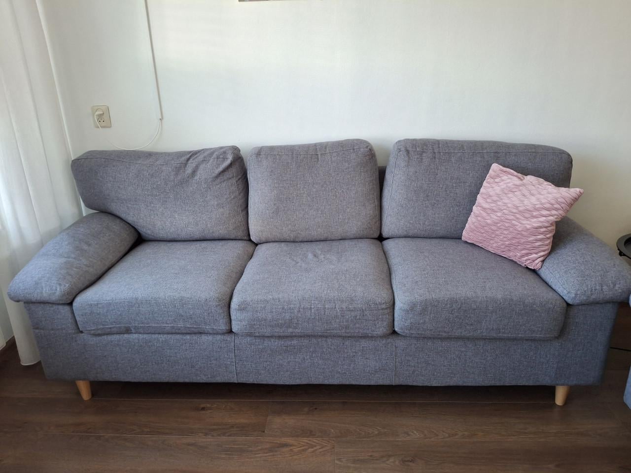 2 en 3 zitsbank blauw/grijs