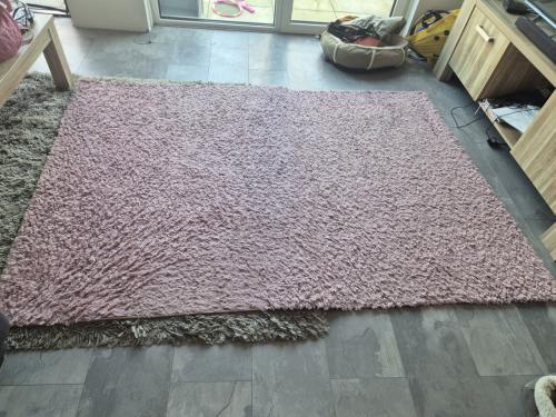 Roze hoogpolig vloerkleed Ethno – 160 × 230 cm