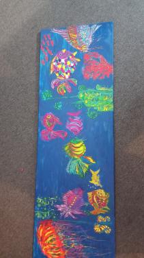 Fantasy vissen schilderij