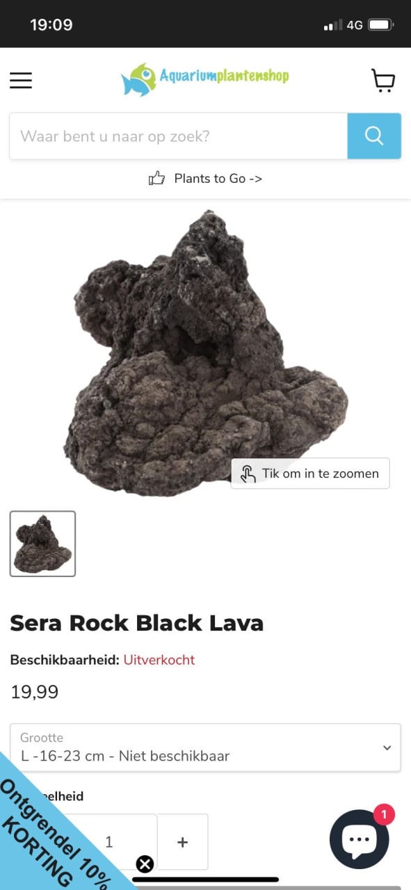 Sera zwarte lavastenen.