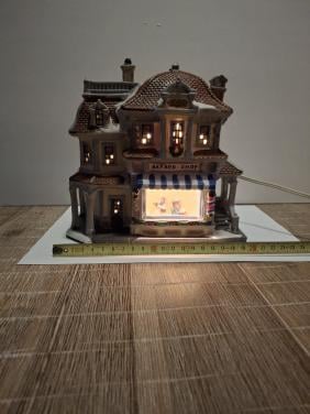 Kerst dorp winkel kapper .