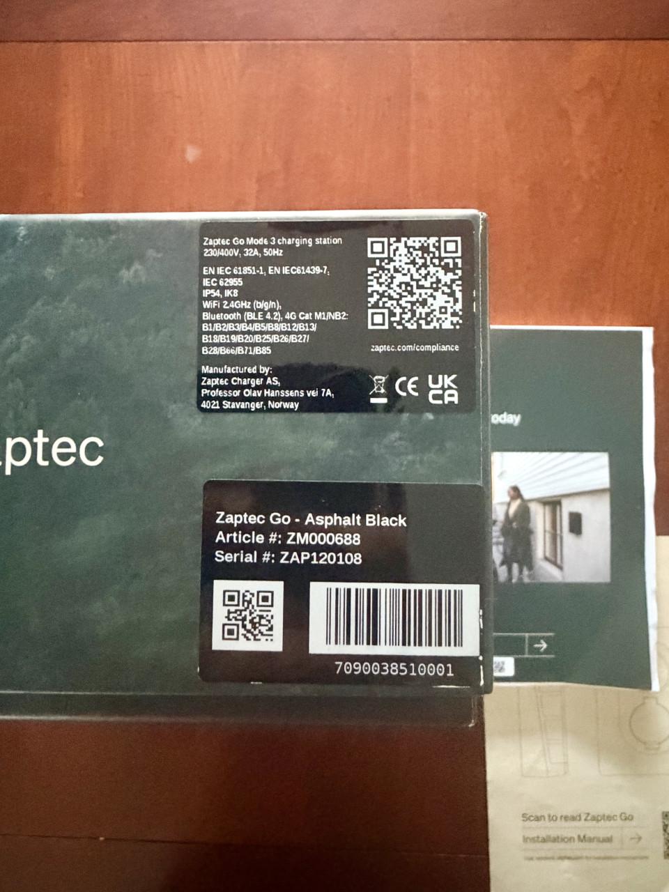 Zaptec Go laadpaal 22kW – Nieuwstaat  – EV lader Type 2