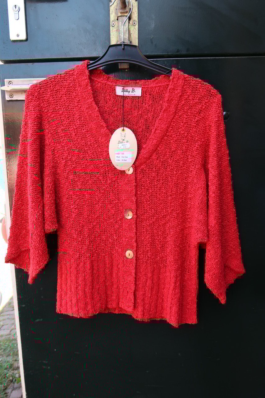 Rood vestje one size, nooit gedragen. Van €40,00 nu voor €10,00