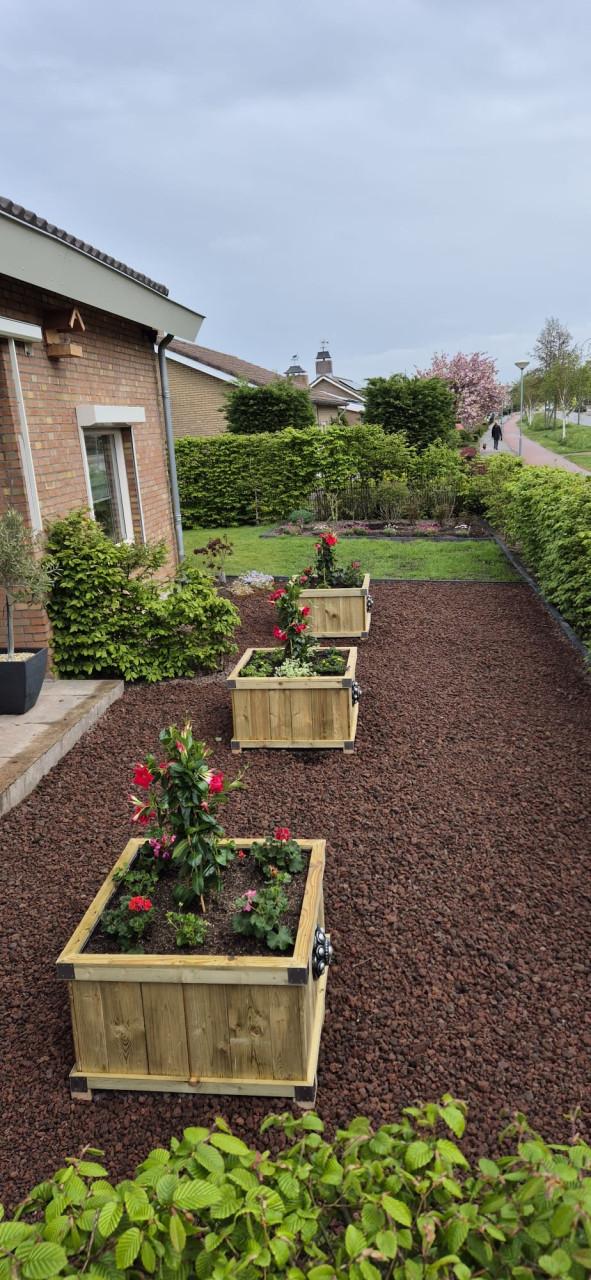 Zeeuwse knop bloembakken projecten ter inspiraties L80 x B80 x H50