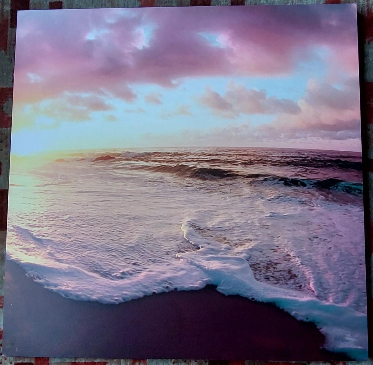 Mooie Zeeuwse foto op hout voor binnen aan de muur 60x60 cm.