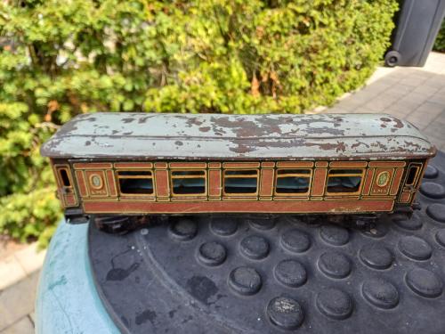 Antieke spoorwegwagon