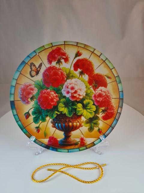 Raamhanger pot met Geraniums