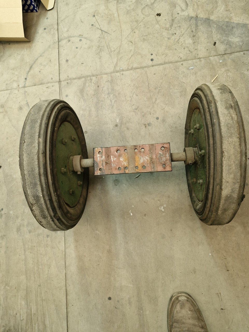 As met 2 wielen 40cm