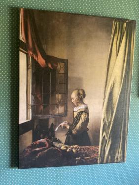 Brieflezend meisje bij venster ( Johannes Vermeer )