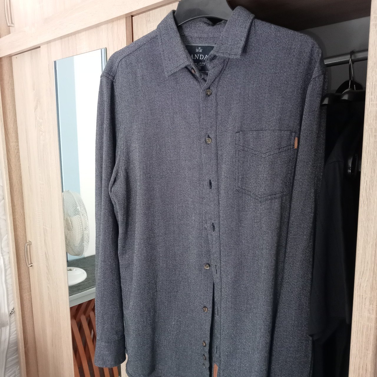 Nieuwe kleding, zomer blouse,s voor mannen, zwarte spijkerstof, etc.maat 40