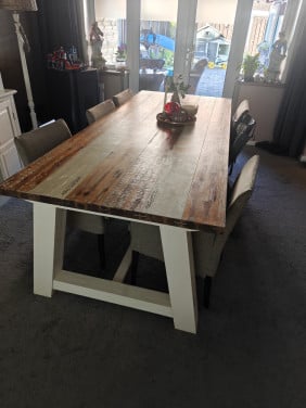 Landelijke eettafel