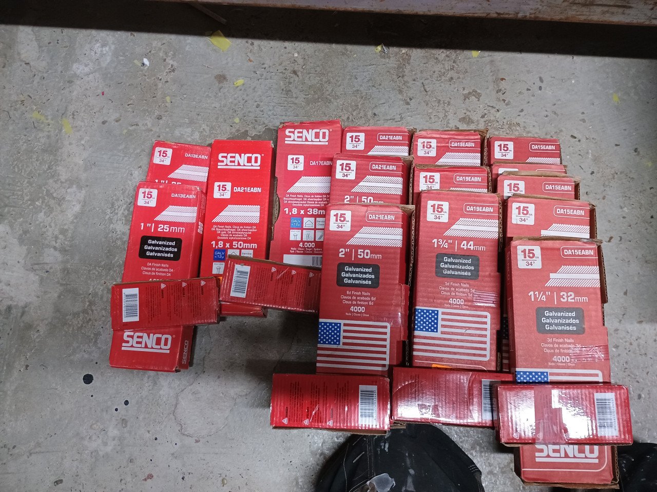 Senco spijkers verschillende maten