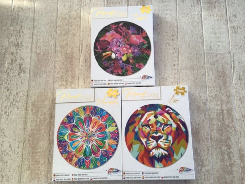 Mooie kleurrijke ronde puzzels