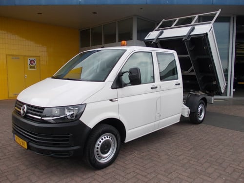 Volkswagen Transporter 2.0 tdi l2h1 dc pick-up, kipper, open laadbak