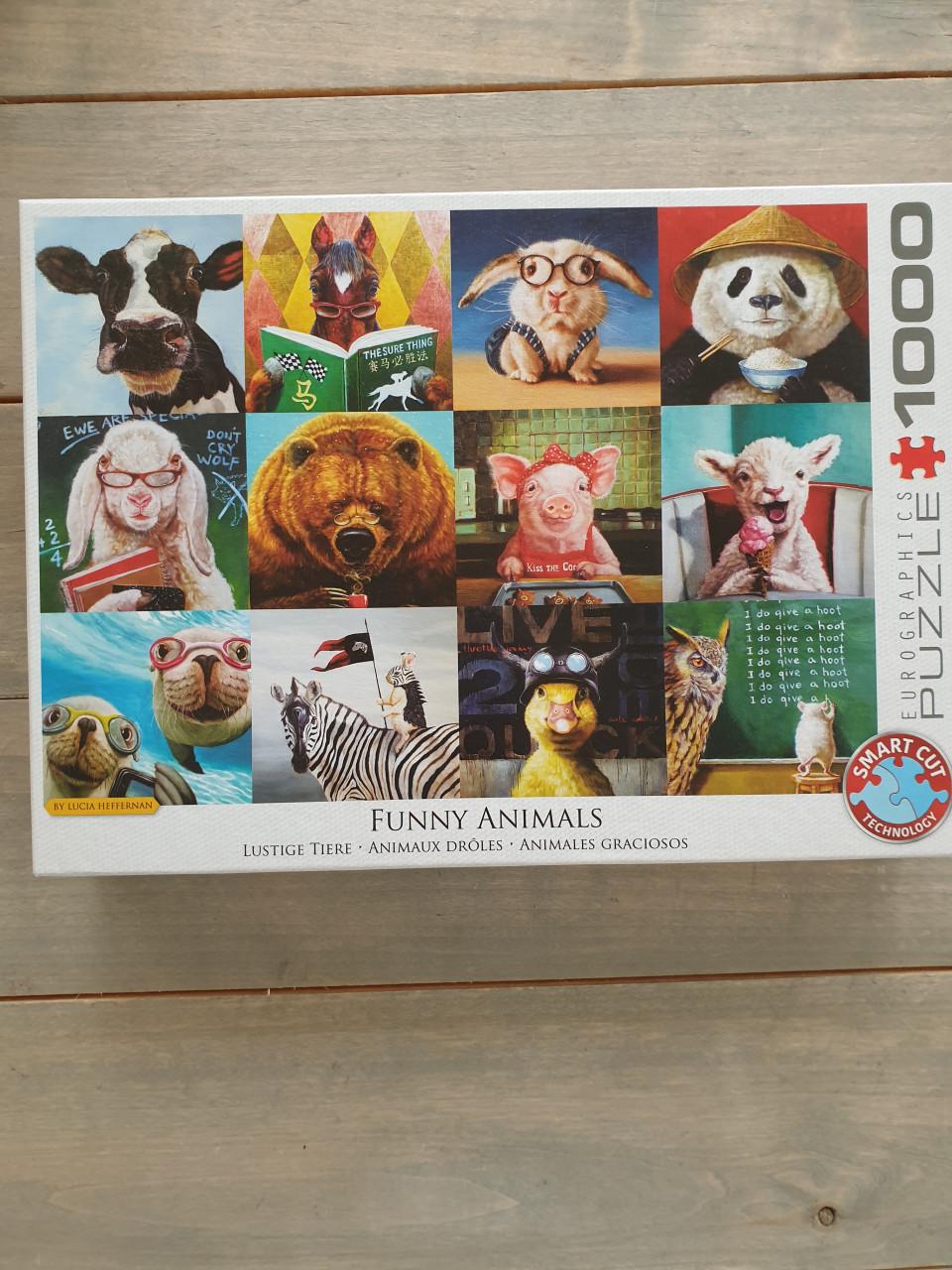 Eurographics puzzel funny animals 1000st