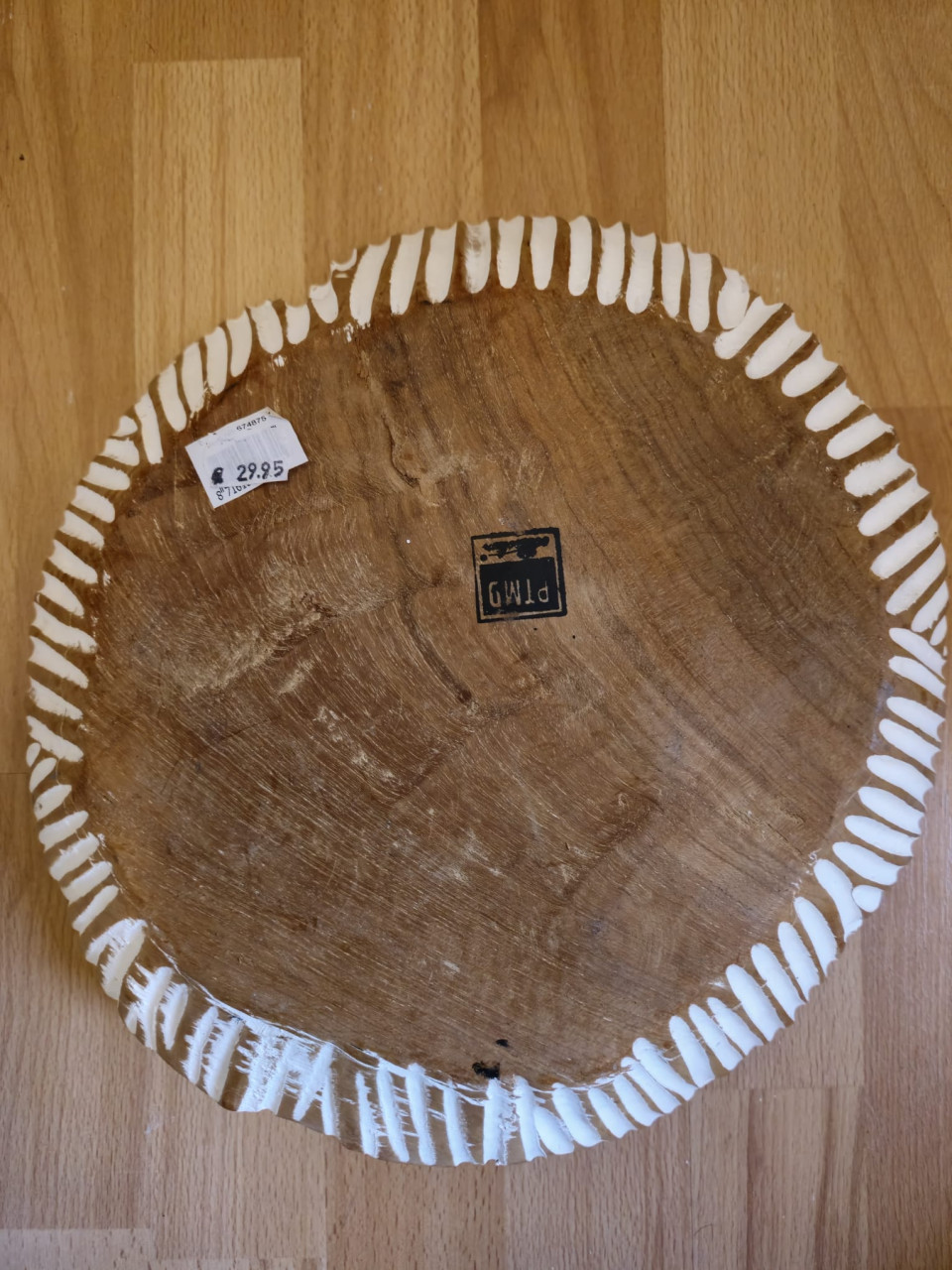 Teak schaal