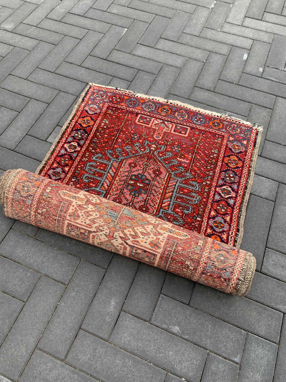 ✨Prachtige Sfeervolle Handgeknoopte Vintage Loper met Certificaat✨