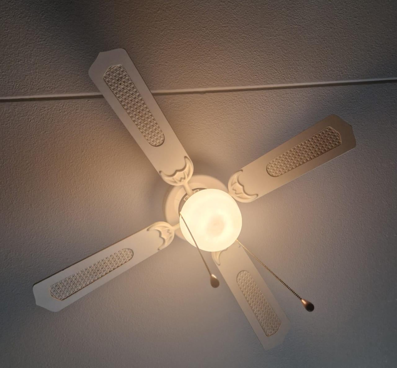 Plafondventilator met verlichting