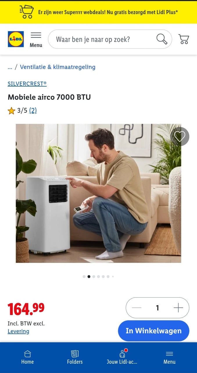 Mobiele Airco z.g.a.n.