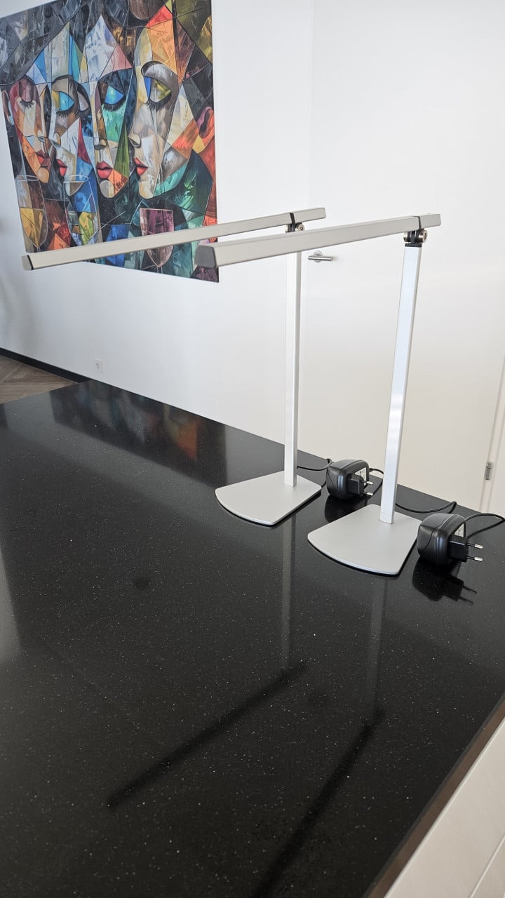 Design metalen LED burolamp ( 2x )