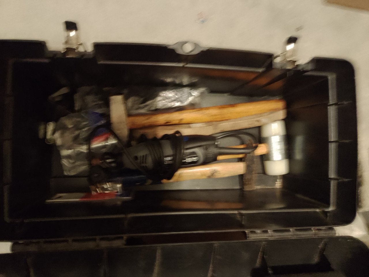 Materisaal box gevuld