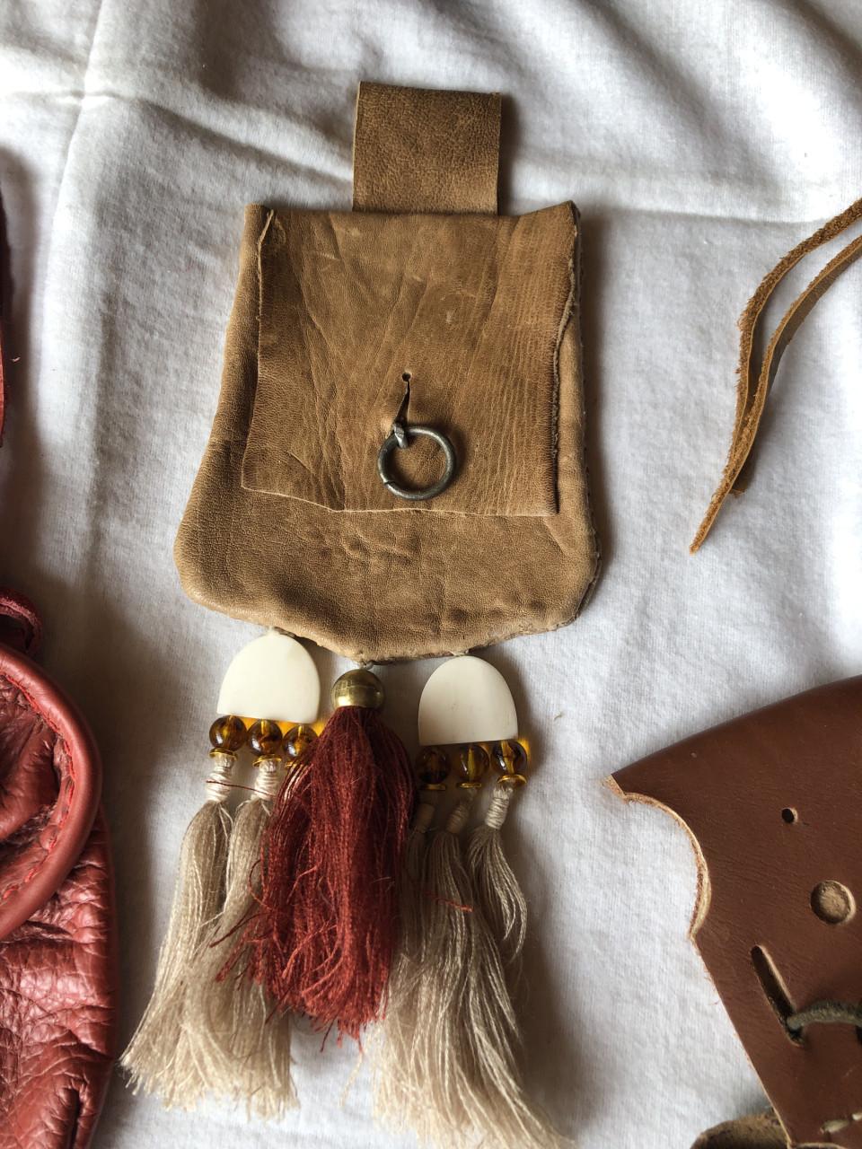 Heup tasjes voor larp of middeleeuwen