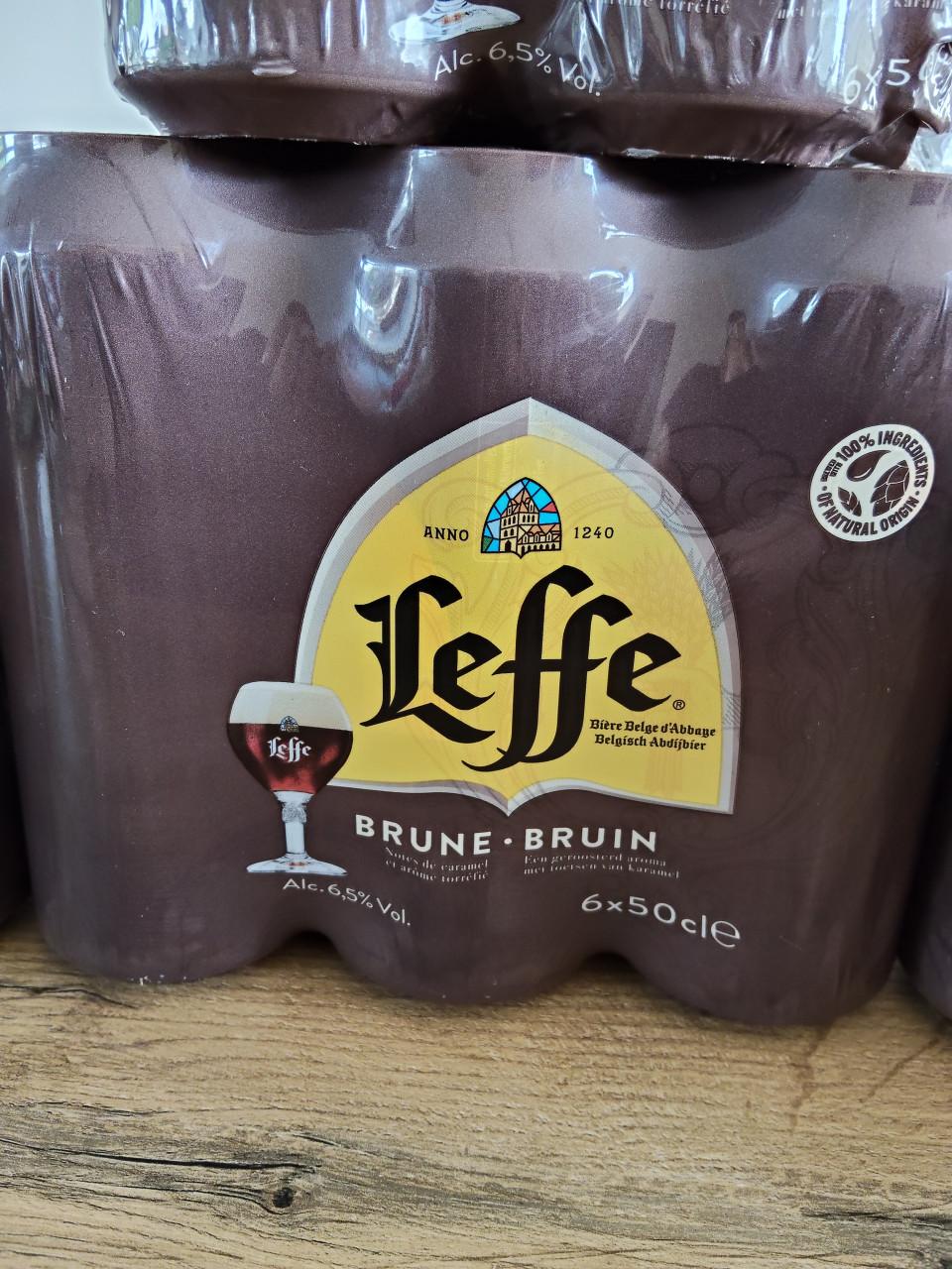 10 blikken Leffe Bruin speciaalbier 0,5L