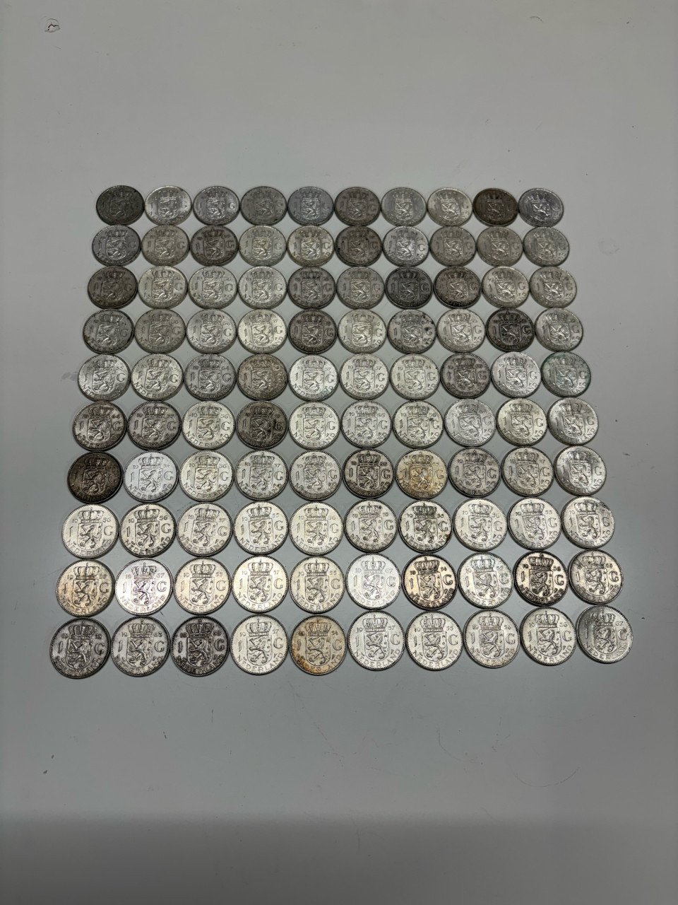 Juliana guldens zilver 100 stuks 530€ onder zilverkoers!