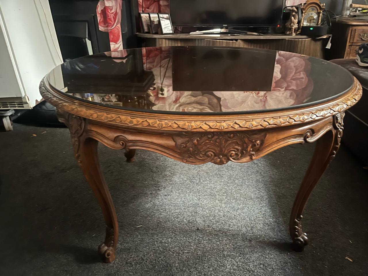 SALONTAFEL QUEEN ANNE - ANTIEK- VINTAGE
