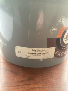 Global paint, facade finish mat latex zacht groen