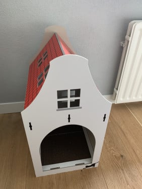 Petsdam het Dorpshuisje - kattenhuis - wit - nieuw