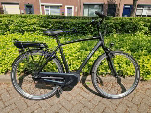 Keurig nette Union elektrische heren fiets met Bosch middenmotor