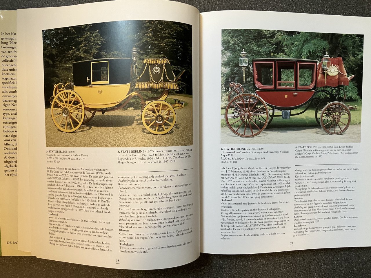 Boeken over rijtuigen en koetsen